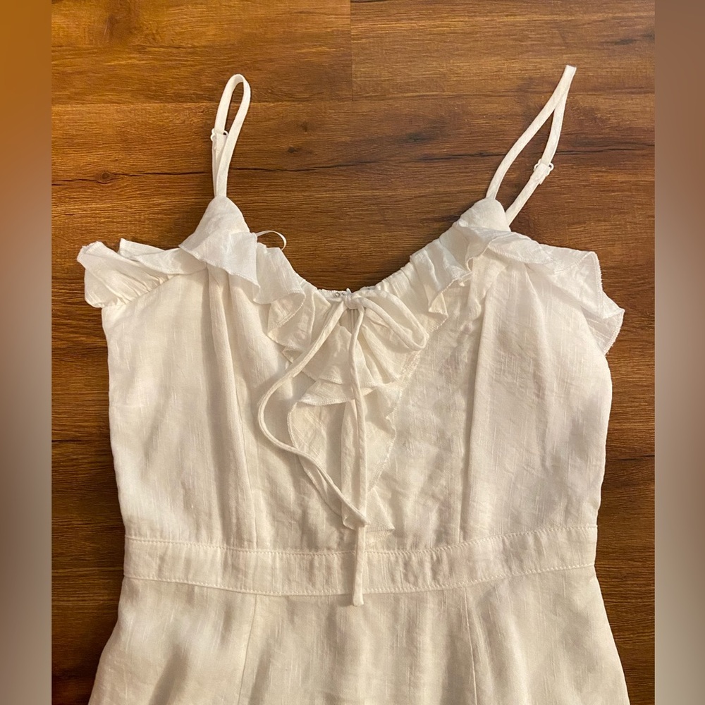 White Ruffle Dress - Picture 3 of 3